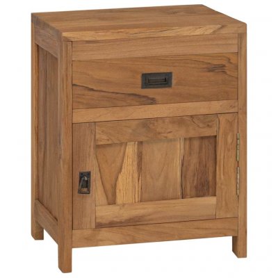 Vidaxl table de chevet teck massif 40 x 30 x 50 cm 244484