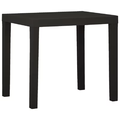 VIDAXL  - Table de jardin Anthracite 79x65x72 cm Plastique Anthracite