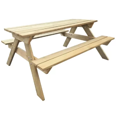 VIDAXL  table de pique-nique en bois 150 x 135 x 71,5 cm 41725