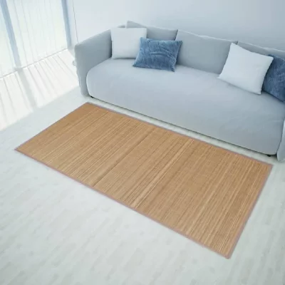 VIDAXL  - Tapis rectangulaire Marron Bambou 150 x 200 cm Marron
