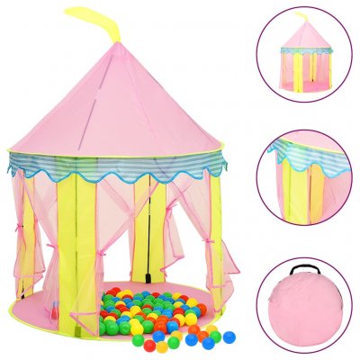 VIDAXL  tente de jeu pour enfants avec 250 balles rose 100x100x127 cm