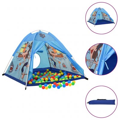 VIDAXL  Tente De Jeu Pour Enfants Bleu 120x120x90 Cm