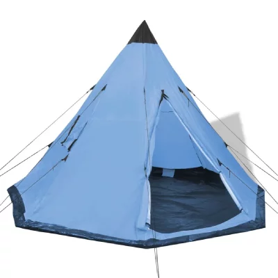 VIDAXL  tente pour 4 personnes bleu 91006