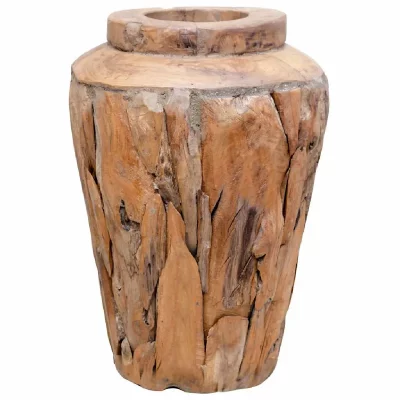 VIDAXL  - Vase de d&eacute;coration 40 x 60 cm Bois de teck solide n/a