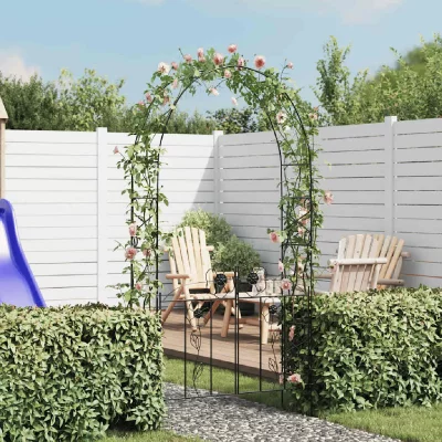 VIDAXL   Arche de jardin avec la porte