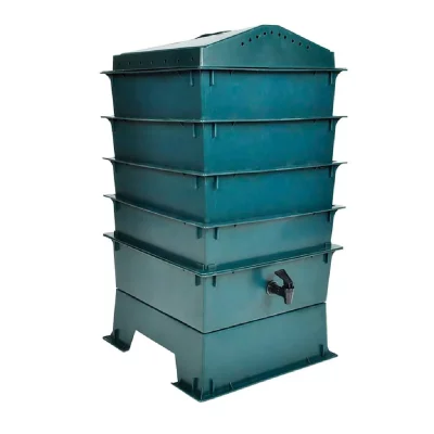 VIDAXL   Lombricomposteur 4 plateaux 42 x 42 x 60 cm