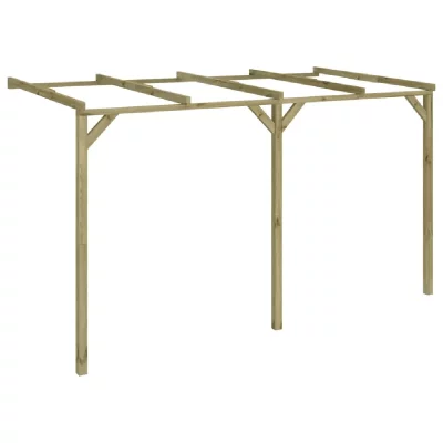VIDAXL   Pergola &agrave; appentis 2 x 4 x 2,2 m Bois