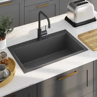 VIDAXL  - vier de cuisine fait main Noir Acier inoxydable Noir