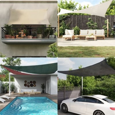 VIDAXL  - Voile d'ombrage 160 g/m&sup2; Beige 6x8 m pehd Beige