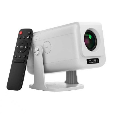 YONIS Vid&eacute;oprojecteur 1920x1080 Android 13 &Agrave; Mise Au Point Automatique Wifi 6 Blanc 