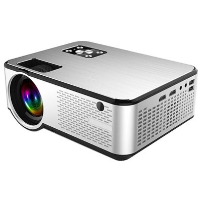 YONIS Videoprojecteur Android Hd 1080p Smart Connectivit&eacute; Hdmi Usb Vga Image Lumineuse Noir 