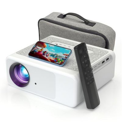  Vid&eacute;oprojecteur Bluetooth WiFi 5G - HYTOBP - LT2 - 18500 Lumens 1080p Native Home Cin&eacute;ma - Blanc