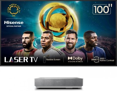 HISENSE Vid&eacute;oprojecteur  100L5ND Laser TV 4K Gris 