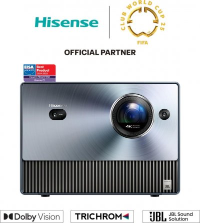 HISENSE Vid&eacute;oprojecteur  Smart Mini Projecteur Laser 4K Trichroma C1