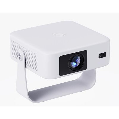 YONIS Vid&eacute;oprojecteur Lcd 1080p 300 Ansi Mise Au Point Automatique Android 14 Blanc 