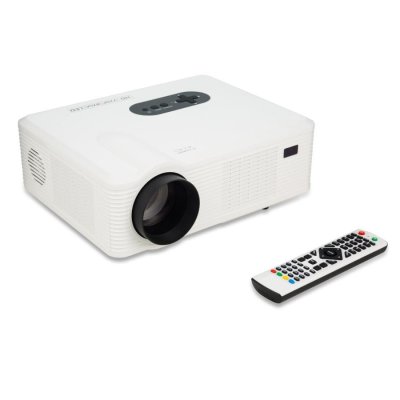 YONIS Videoprojecteur Led 3000lm 1080p Portable Haute Qualit&eacute; Hdmi Usb Blanc 