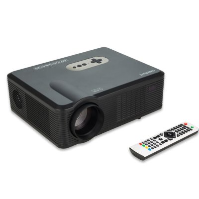 YONIS Videoprojecteur LED 3000LM 1080P Portable Haute Qualit&eacute; HDMI USB Noir 