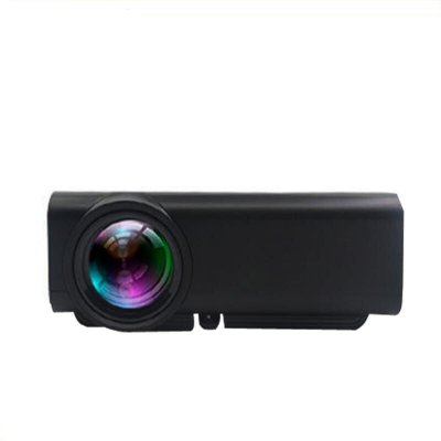 YONIS Videoprojecteur LED HD 1080P Compact Avec Haut-Parleurs Int&eacute;gr&eacute;s Et T&eacute;l&eacute;commande