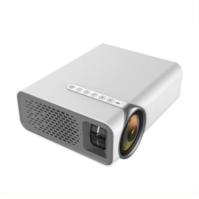 YONIS Vid&eacute;oprojecteur LED HD 1800 Lumens Haut-Parleur Int&eacute;gr&eacute; Multim&eacute;dia Portable Noir