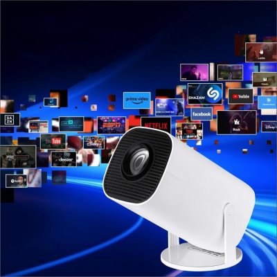 ISINBOX Vid&eacute;oprojecteur Portable Android 1080P Full HD  1500Ansi Lumens avec 5G Wifi