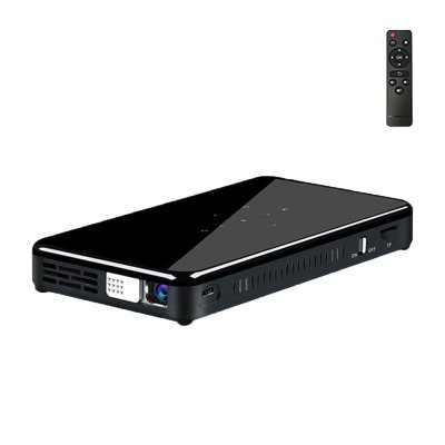 YONIS Vid&eacute;oprojecteur Portable Intelligent Android 7.1.2 Bluetooth 4.1 & Wifi Noir - 