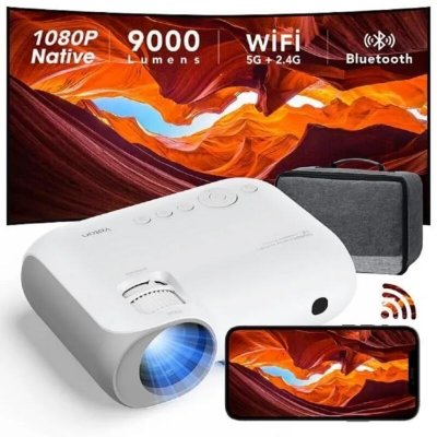YOTON Vid&eacute;oprojecteur  Native 1080P Y7, 9000Lum 5G WiFi Bluetooth 5.1 Full HD