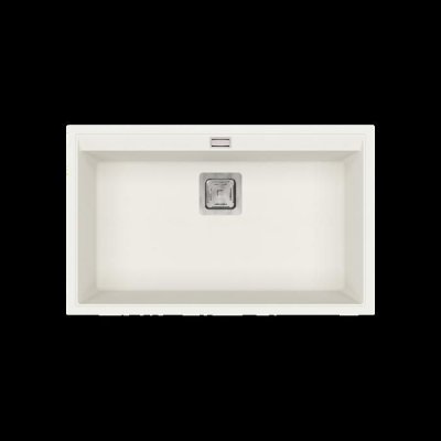 HELIKA Vier granit blanc Aquasanita delis 1 grand bac - blanc