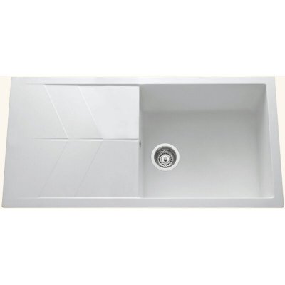 EWI Vier granit blanc  nova 1 grand bac 1 &eacute;gouttoir - blanc