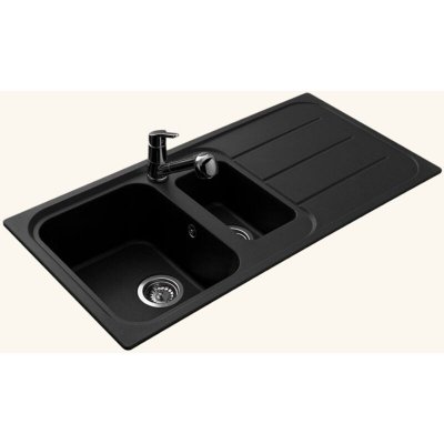 EWI Vier granit noir  oglio 1 bac 1/2 1 &eacute;gouttoir - noir