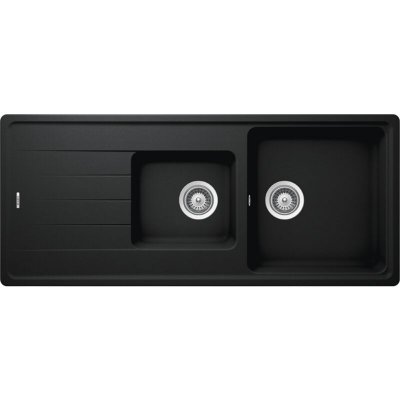 SCHOCK Vier granit noir  element 2 bacs 1 &eacute;gouttoir - noir