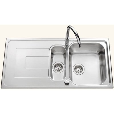 EWI Vier inox lisse Luisina debussy 1 bac 1/2 - 1 &eacute;gouttoir - inox