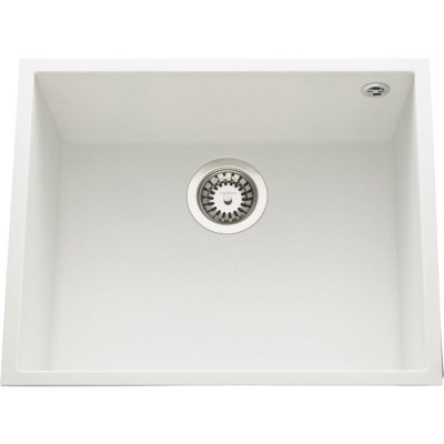 LUISINA Vier sous plan granit blanc  quadrille 1 bac 540x440 - blanc