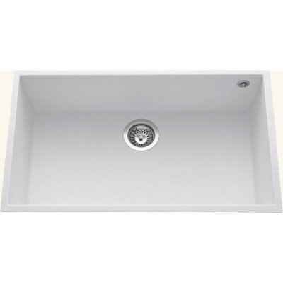 LUISINA Vier sous plan granit blanc  quadrille 1 bac 760x440 - blanc