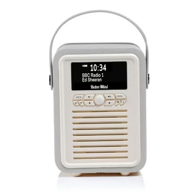 VQ ViewQuest Retro Mini - Radio portative DAB - 5 Watt - gris