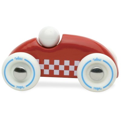 VILAC  - jouet en bois - V&eacute;hicules - Mini rallye checkers rouge - 2282R