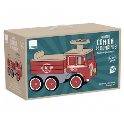 VILAC  Pompiers Porteur Camion A partir de 18 mois-1126R, 1126R