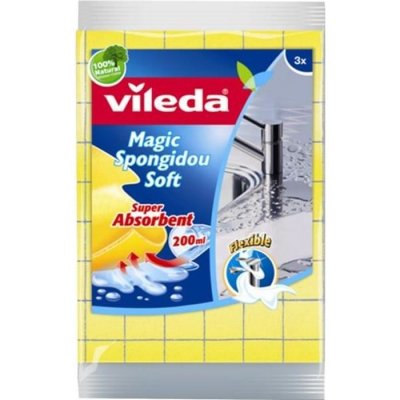 VILEDA  - 4027471 - Rectangle Vaisselle spongidou 25x36 cm - Pack de 3