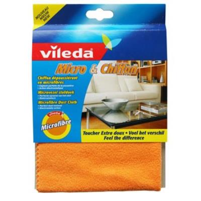 VILEDA  Chiffon Microfibre Meubles, Orange - Lot de 3