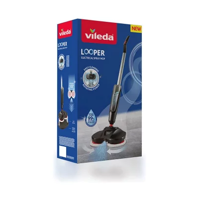 VILEDA  Electric Mop With Spray Argent&eacute;