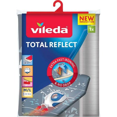 VILEDA  Total Reflect 163263 Ironing Board Cover 120x38 Cm Gris