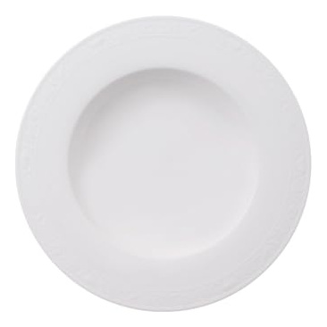 VILLEROY & BOCH Villeroy & Boch 10-4389-2700 Assiette Creuse Porcelaine Blanc 25 x 25 x 9,5 cm 1 Assiette