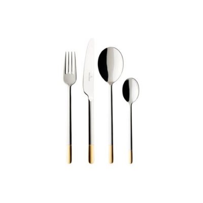 VILLEROY & BOCH Villeroy & Boch - Ella partiellement dor&eacute; M&eacute;nag&egrave;re 24pcs. 38x27x6cm