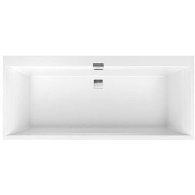VILLEROY ET BOCH Baignoire droite Squaro Edge 12 quaryl, 180 X 80