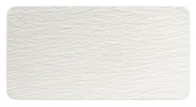 VILLEROY & BOCH VILLEROY ET BOCH Plat &agrave; servir rectangle Blanc Mat - Manufacture Rock