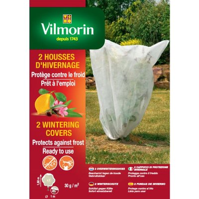VILMORIN  - 2 Housses d'Hivernage- pp 30 g/m&sup2; blanche 1,60m x 1m