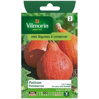 VILMORIN  3486845 Pack De Graines Potiron Potimarron