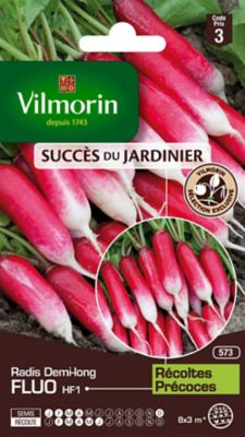VILMORIN  3887443 Pack De Graines Radis Fluo Hf1 Cr&eacute;ation