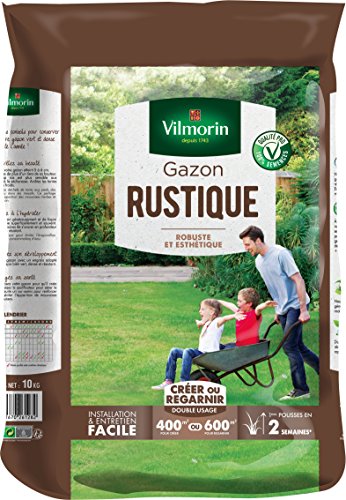 VILMORIN  4460417 Gazon Rustique, Vert, 10 kg