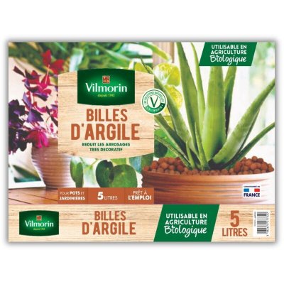 VILMORIN  Billes d'argile, Marron - 5 Litres - 1,8 kg