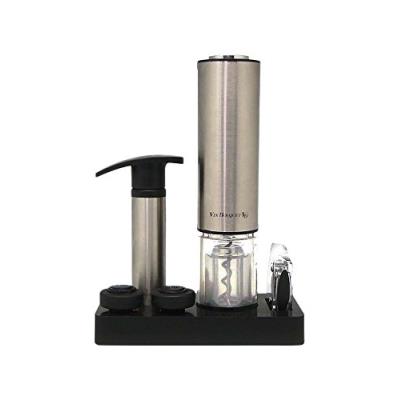 GENERIQUE Vin bouquet fi 002 set - set tire-bouchon &eacute;lectrique deluxe avec pompe, deux bouchons et coupeur 